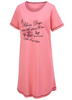 Zweierpack Nachthemden, Kurzarm mit Rundhals 1X KORALLE, 1X JADEGRÜN