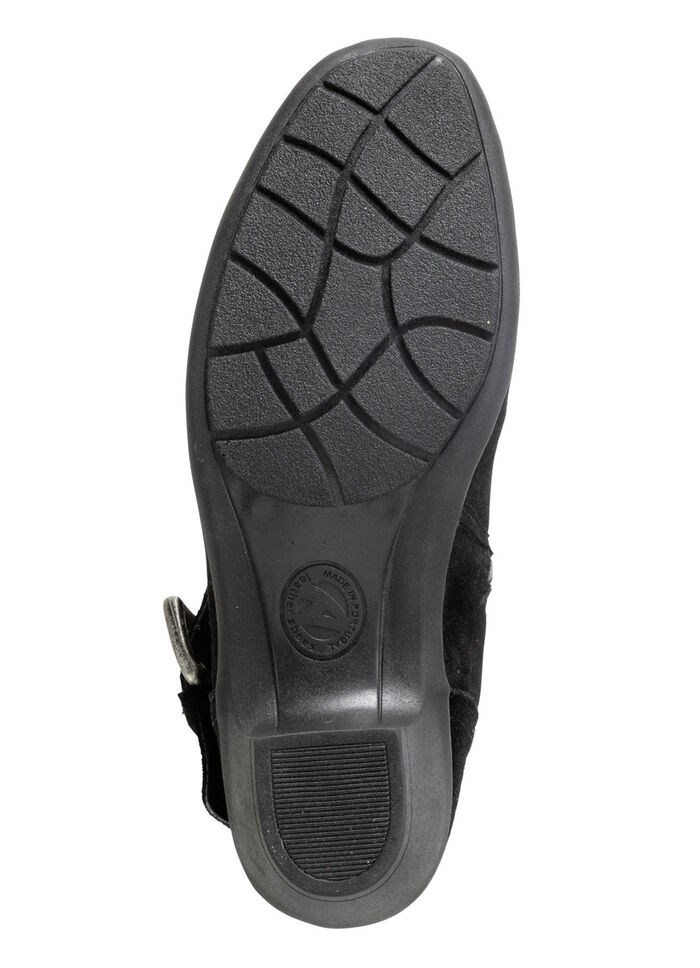 ELENA EDEN Stiefelette mit flotter Raffung und Zier-Schließe SCHWARZ