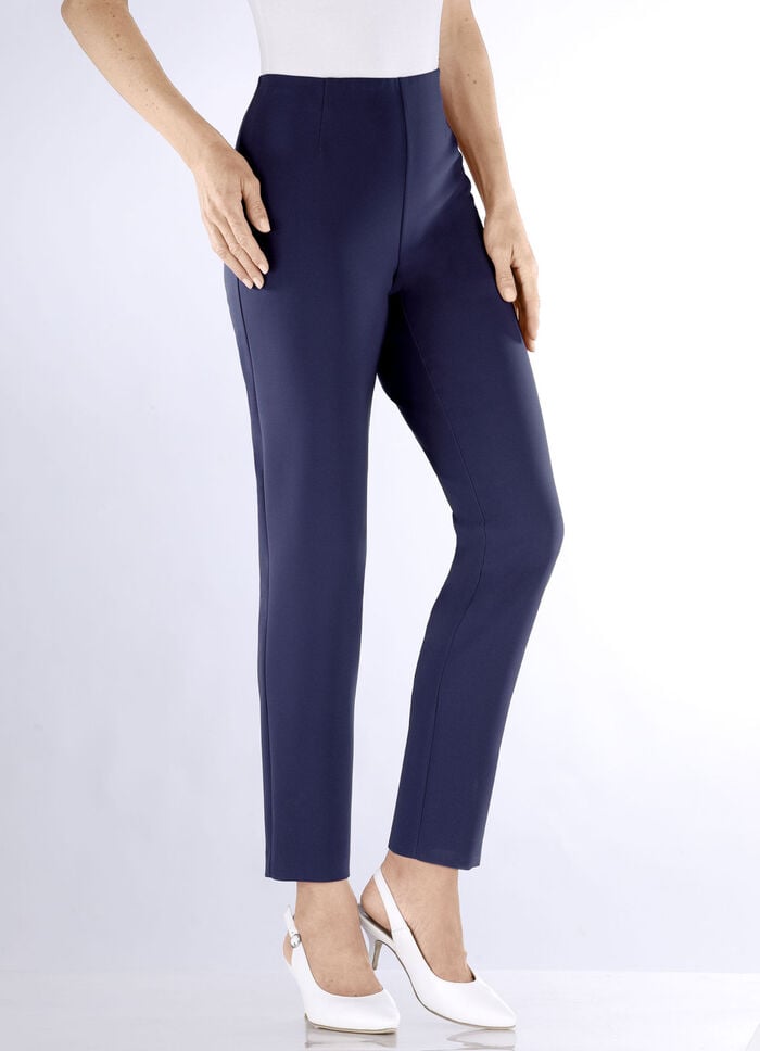 Kn&ouml;chellange Hose mit angeschnittenem Bund MARINE