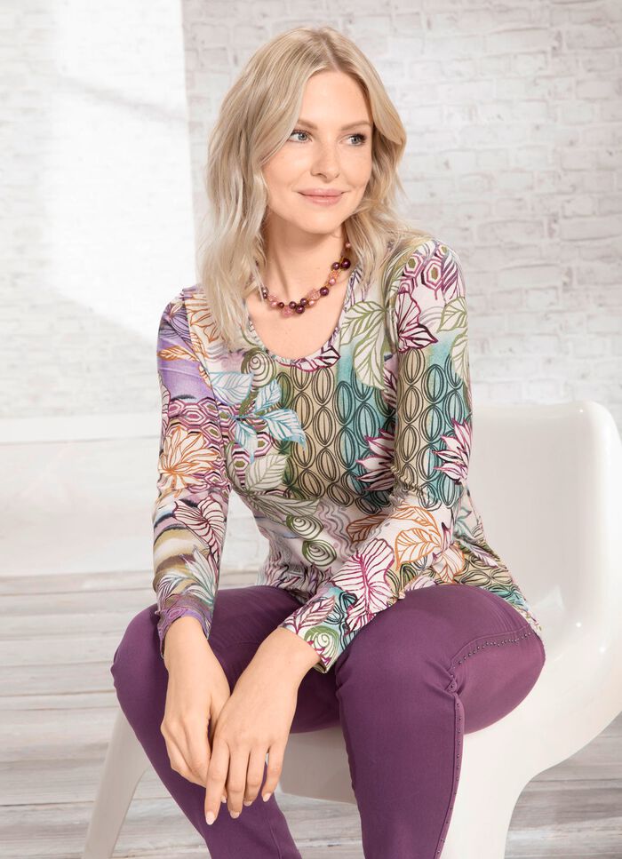 H&uuml;bsches Shirt mit Rundhalsausschnitt 