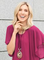 Herrliche Halskette aus interessantem Materialmix 