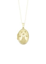 Medaillon zum Öffnen mit Lebensbaum-Motiv 