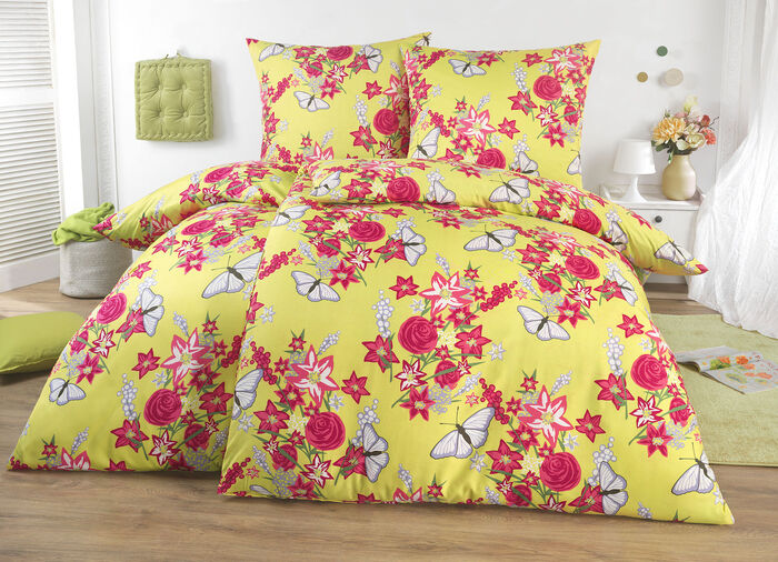 Microfaser Bettwäsche-Garnitur aus dem Hause Grundr GRÜN