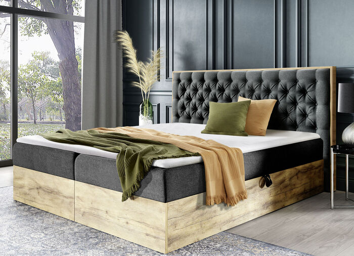 Wohndecke und Kissenbezug in toller Strickoptik GOLD