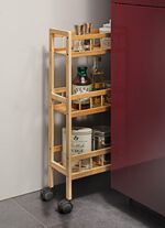 Haushalts-Rollwagen aus Bambus 