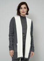 Strickjacke in Strukturmix 