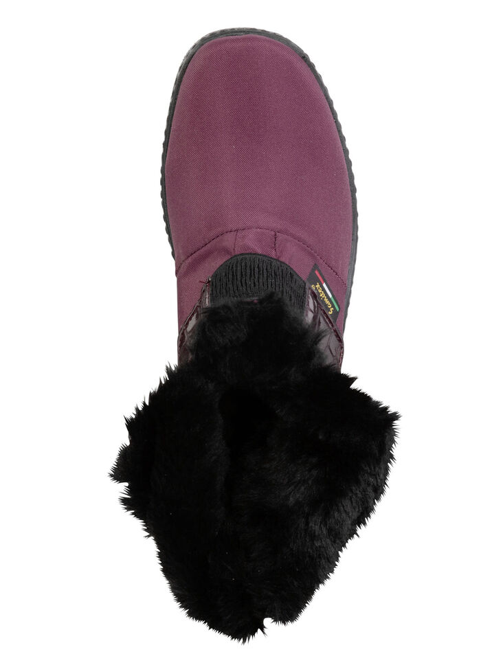 ELENA EDEN Stiefelette aus weichem Textilmaterial BORDEAUX