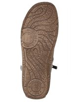 Andrea Conti Schn&uuml;r-Bootie mit reptilgepr&auml;gtem Einsatz und Zier-Rei&szlig;verschluss TAUPE