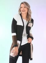 Long-Strickjacke in flauschig weicher Qualit&auml;t 