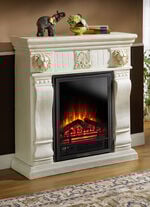 Elektrischer Kamin aus Kunststein 