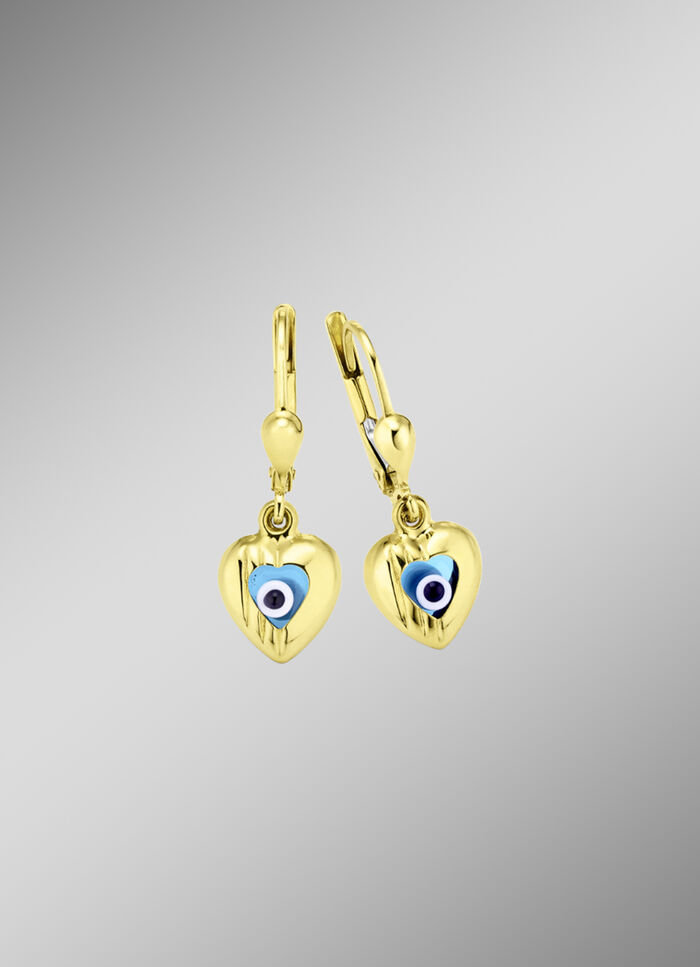 Ohrringe Magisches Auge mit Glassteinen 