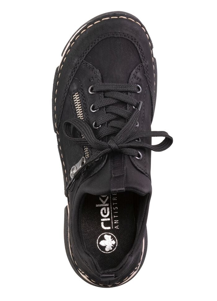 Rieker Sneaker aus schattiertem Synthetik und Textil SCHWARZ