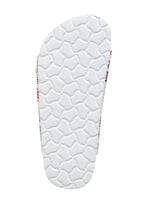 Pantolette in verspielt bedrucktem Dessin 