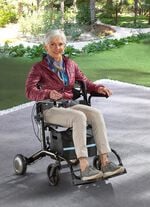 Elektrischer Rollstuhl/Rollator 2-in-1 