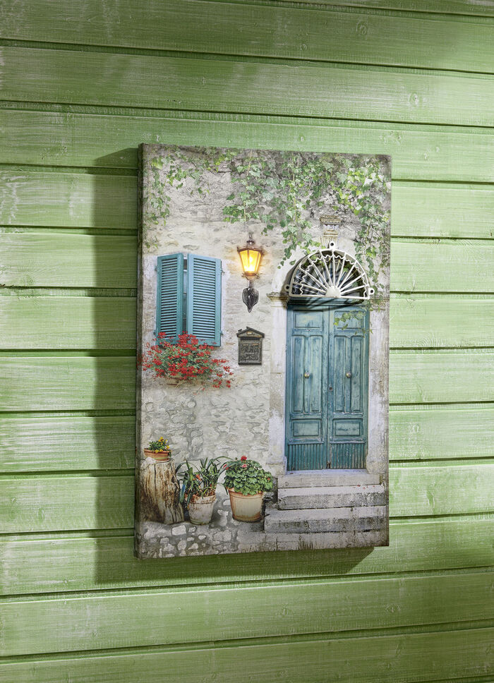 Leinwandbild mit LED-Beleuchtung 