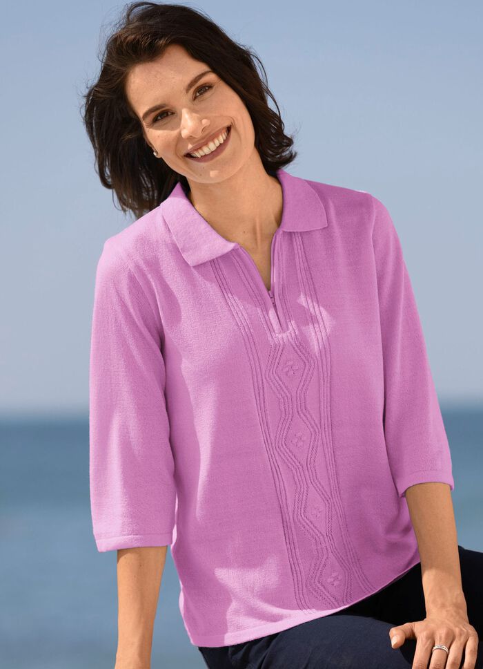 Pullover aus Fris&eacute;garn ROSENHOLZ