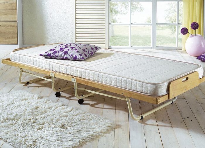 G&auml;stebett mit Lattenrost und Kaltschaummatratze 