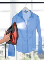 Dauer-Dampfb&uuml;geleisen mit 3-Kammer-System ROT