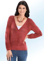 Strickjacke mit feinem Dessin 