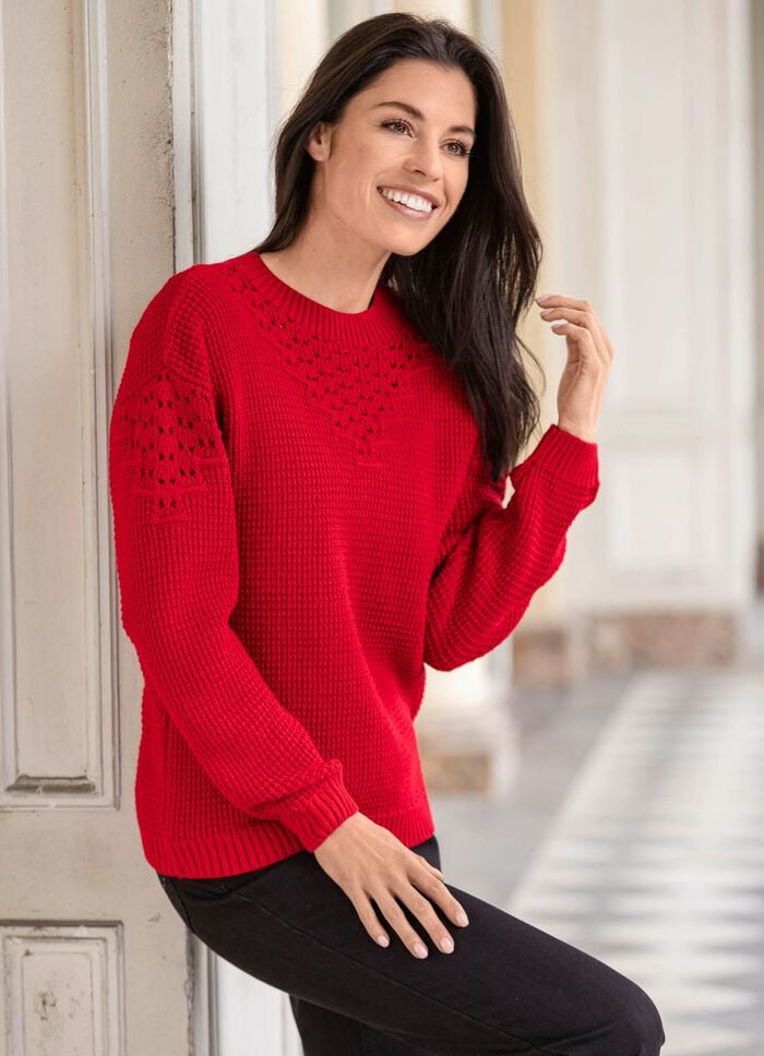 Pullover mit Strukturmuster 