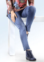 Jeansleggings mit dezenten Auswasch-Effekten JEANSBLAU