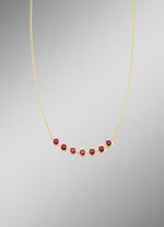 Halskette in Gold mit Rubin 