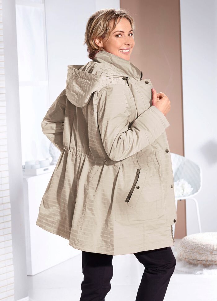 Funktionsjacke mit dezentem Streifendessin 