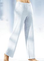 Hose mit h&uuml;bscher Schmucksteinzier   WEISS