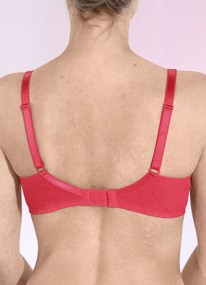 LingaDore Bügel-BH mit zarter Elastikspitze ROT