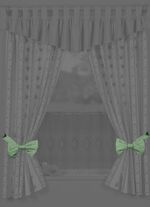 Dekorative Schleifen-Raffhalter, 2er-Pack GRÜN