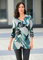 Poloshirt mit kurzer Schlingenknopfleiste 