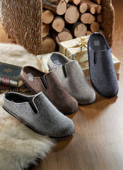 Herren-Hausschuh aus Wollfilz 