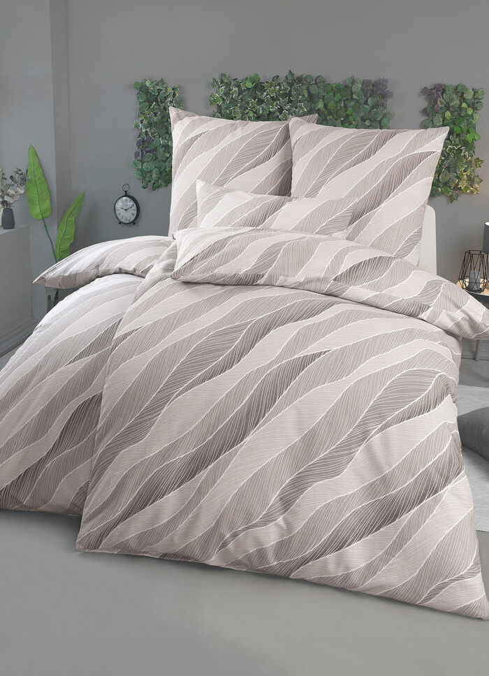 Bettwäsche-Garnitur in Flanell-Qualität BRAUN