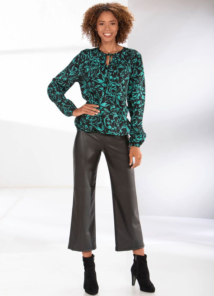 Culotte aus softem Nappaleder-Imitat 