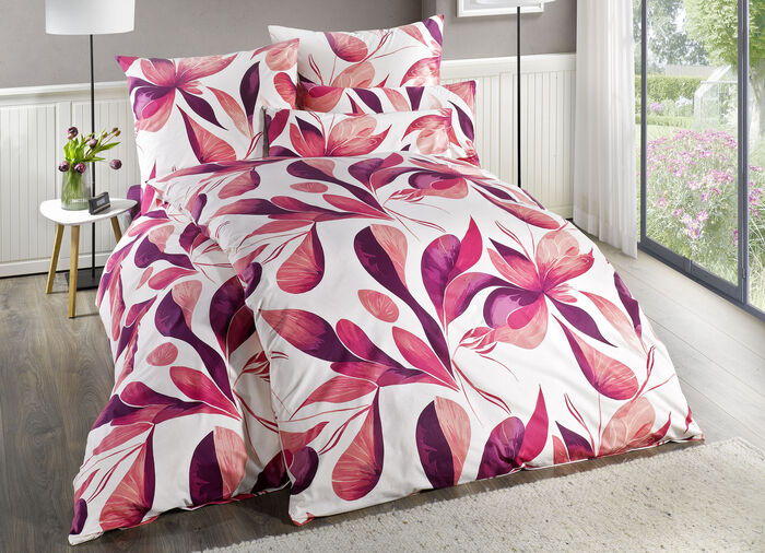 Beidseitig bedruckte Bettwäsche-Garnitur von Florella 