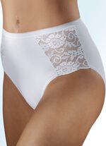 Sechserpack Slips mit elastischen Spitzeneins&auml;tzen 6X WEISS