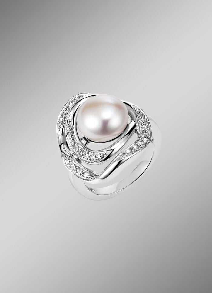 Damenring mit S&uuml;&szlig;wasser-Zuchtperlen 