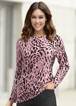 Shirt mit flachem Halsausschnitt 