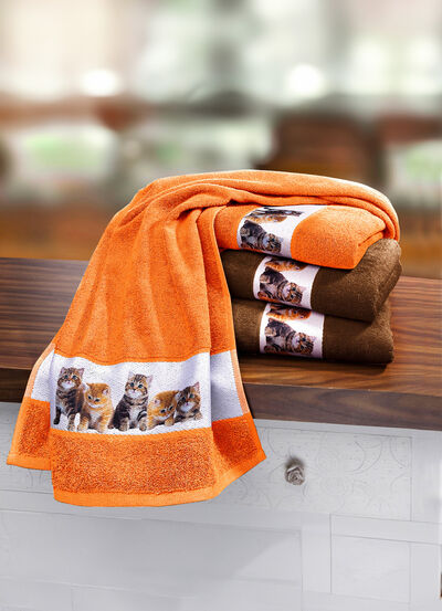 Frottier-Serie mit Jacquard-Bordüre 