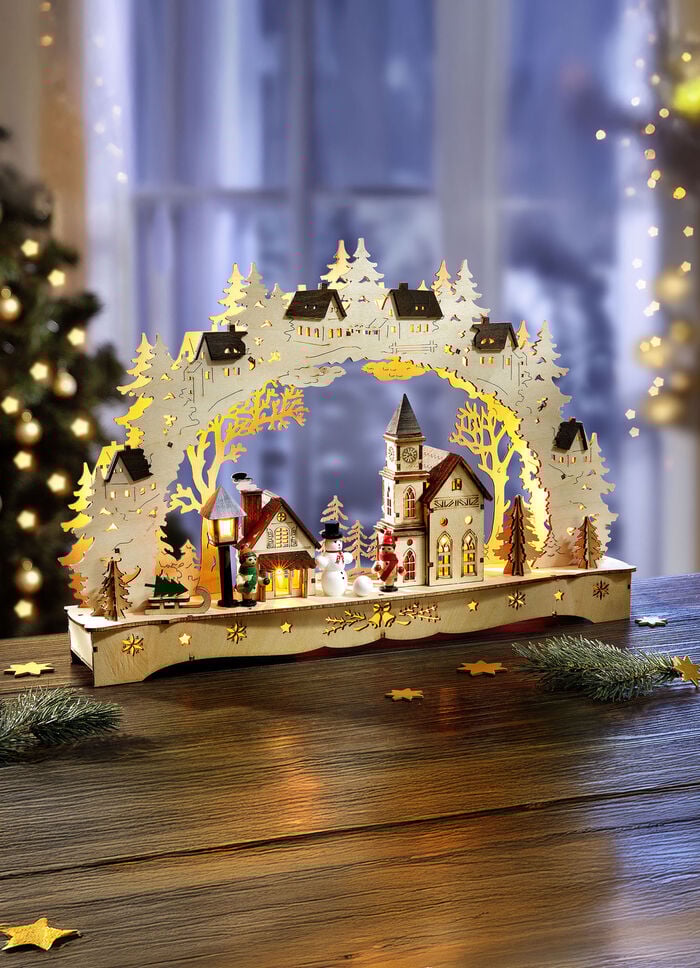 Schwibbogen mit LED-Beleuchtung 