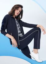 Sweatjacke mit floralem Druck 