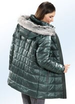 Jacke in 2 Farben mit Kunstpelz-Besatz an der Kapuze 