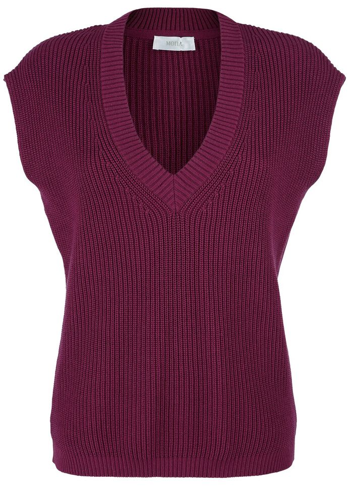 Pullunder mit &uuml;berschnittener Schulter 