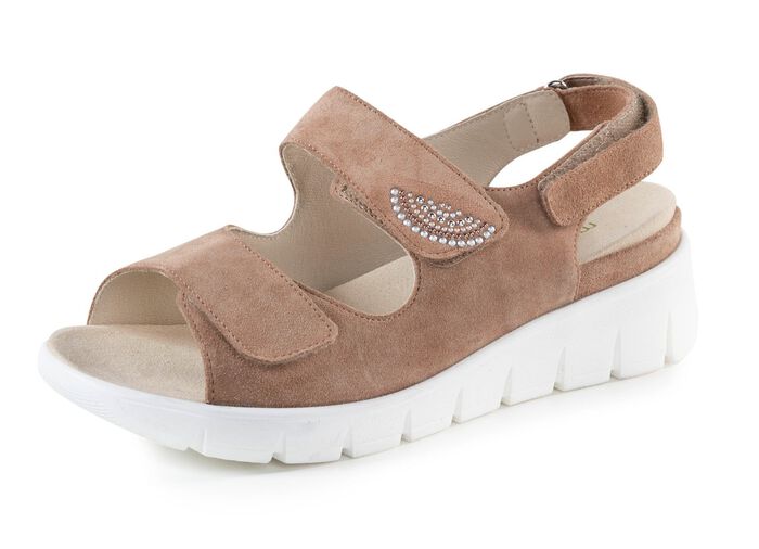 Waldl&auml;ufer Sandale aus Veloursleder 