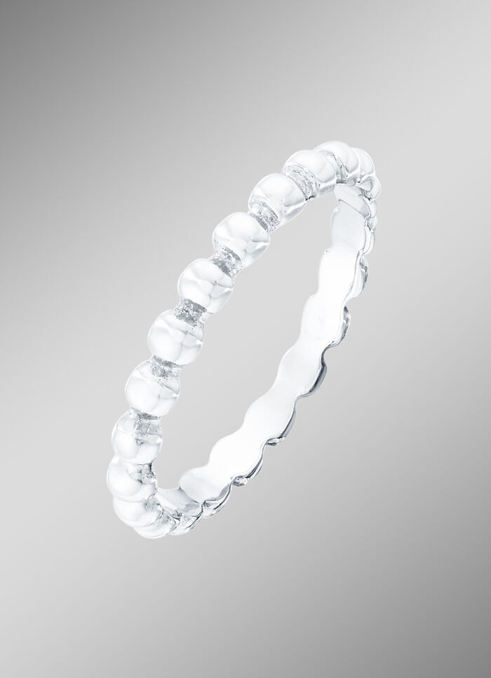 Zeitloser Damenring in Weißgold 