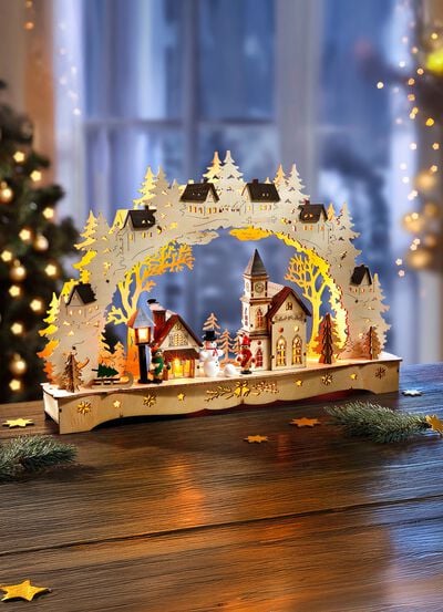 Schwibbogen mit LED-Beleuchtung 