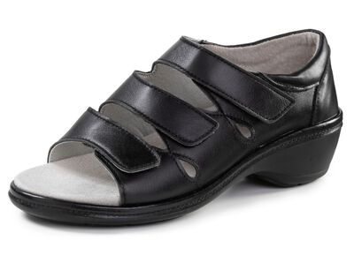 ELENA EDEN Sandale aus teilweise schimmerndem Nappaleder 