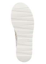 Waldl&auml;ufer Sneaker aus floral bedrucktem Nubukleder EISBLAU-BUNT