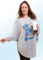 Strick-Tunika mit pfiffigem Druck 