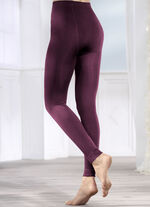 Zweierpack Thermo-Leggings in extrawarmer, angerauter Qualität 1X BORDEAUX, 1X SCHWARZ